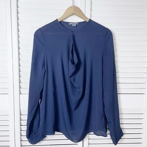 Vince silk cowl neck blouse